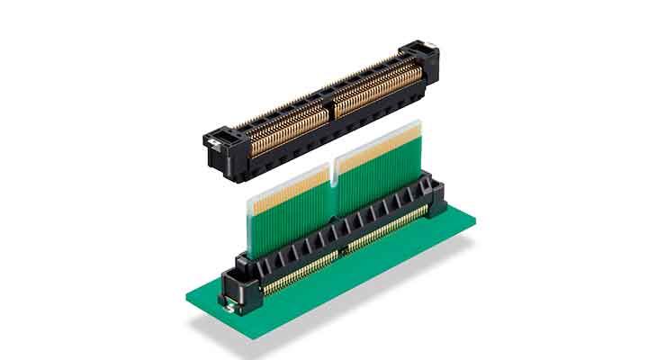 Hirose FX27 series High-speed edge card connector provides flexible stacking heights